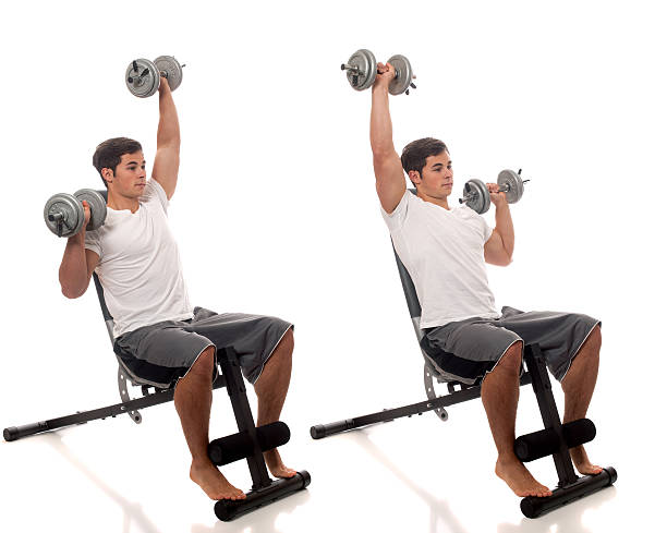 shoulder exercises at the gym