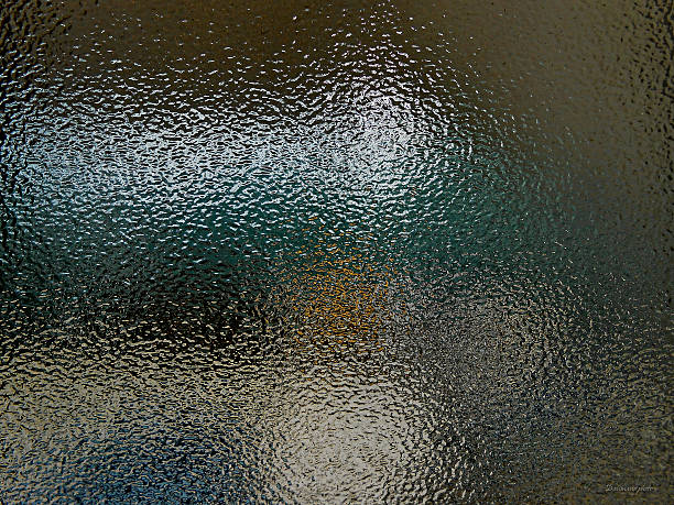 Light and shadow in the texture glass stock photo