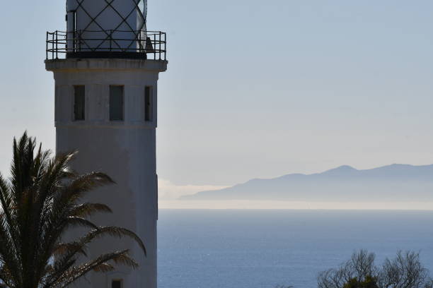 Light House with Catalina Island in the Distance and Ocean View Palos Verdes Area steven harrie stock pictures, royalty-free photos & images