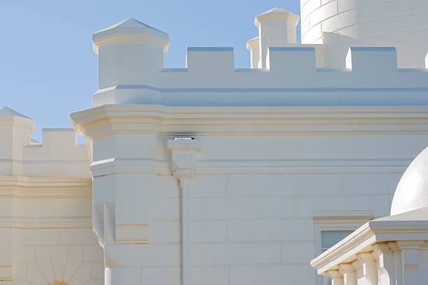 Lighthouse detail Detail of Byron Bay Lighthouse, NSW, Australia 1901 stock pictures, royalty-free photos & images