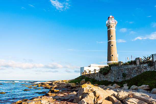 Lighthouse in Jose Ignacio near Punta del Este, Uruguay stock photo