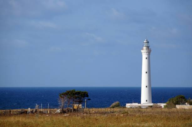 Lighthouse in San Vito Lo Capo stock photo