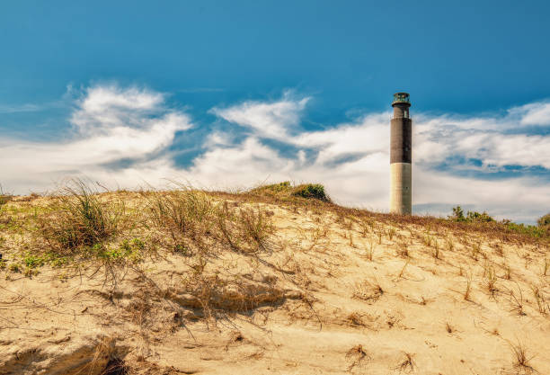 Lighthouse On The Hill stock photo