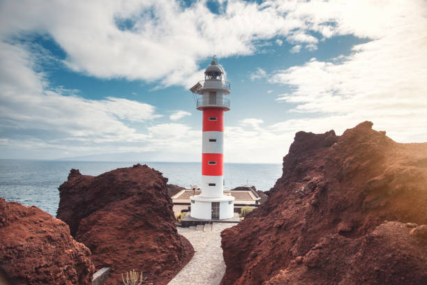 Lighthouse Punta de Teno stock photo