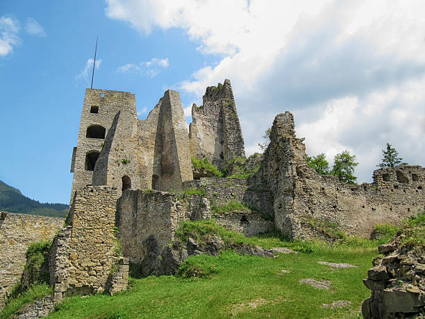 Likava Castle Ruins stock photo