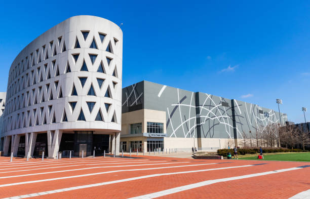 Lindner Athletic Center and Fifth Third Arena on the campus of the University of Cincinnati stock photo
