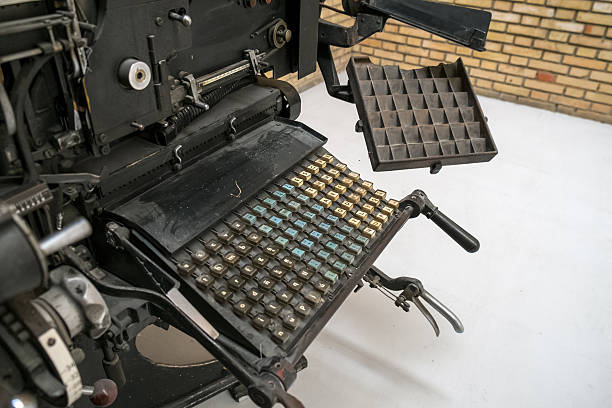 Linotype machine Linotype was the industry standard for newspapers, magazines and posters from the late 19th century linotype stock pictures, royalty-free photos & images