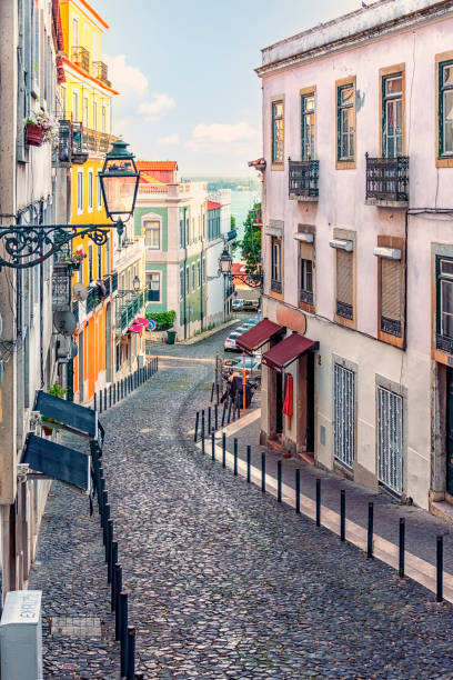 Lisbon city in Portugal stock photo
