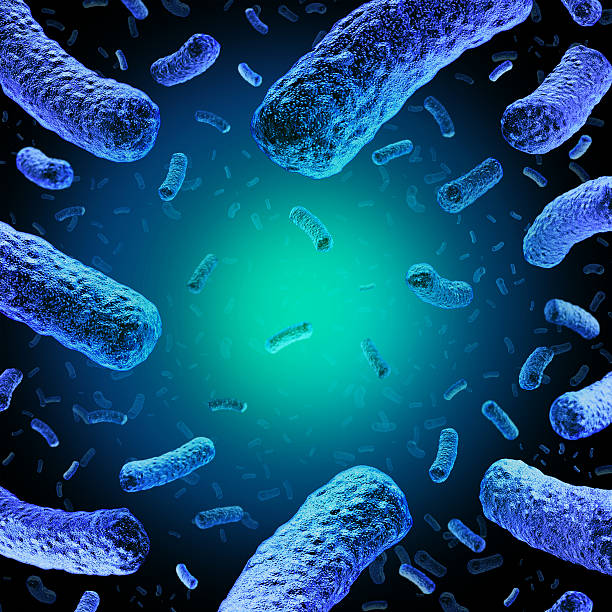 Listeria Medical Concept Listeria medical concept as a group of dangerous bacteria causing illness as a health care symbol for microscopic bacterial infection as a 3D illustration. listeria stock pictures, royalty-free photos & images