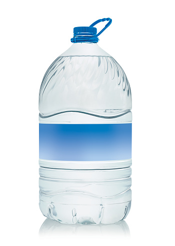 liter water bottle glass