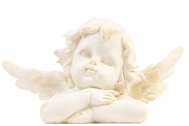 little angel statuetta - cherubini foto e immagini stock