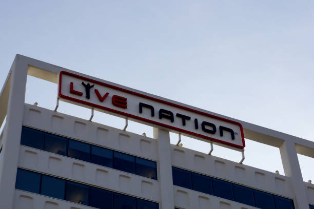 Live Nation - Sign stock photo