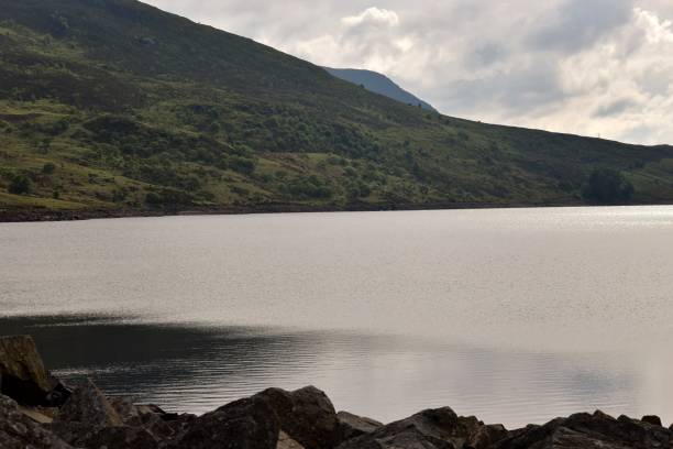 Llyn Celyn Reservoir , North Wales stock photo