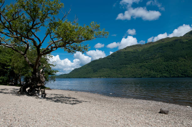 Loch Lomond in Scotland stock photo