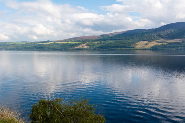 Loch Ness lake in Scotland stock photo