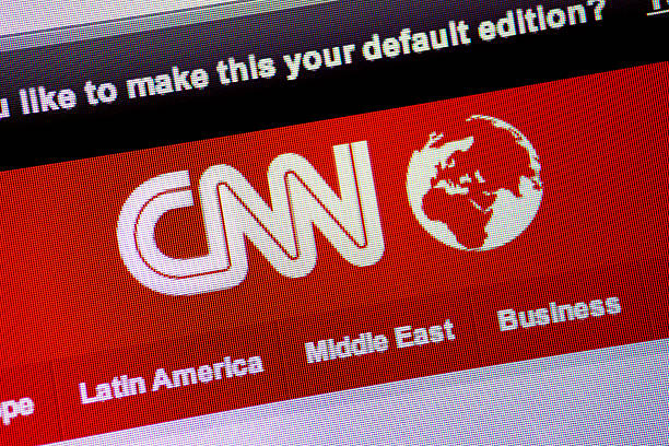 CNN logo on website stock photo