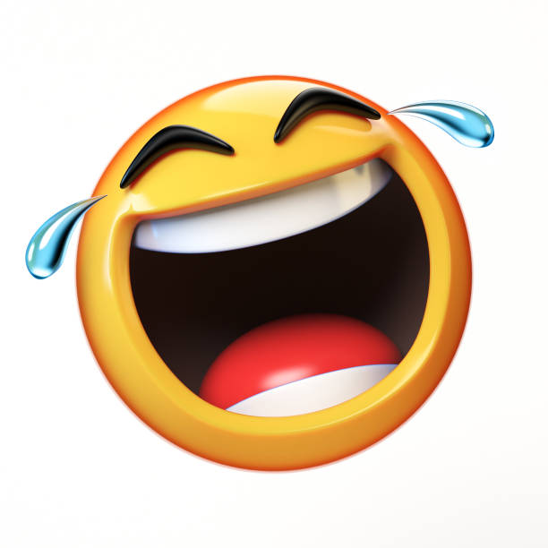 LoL Emoji isolated on white background, laughing face emoticon 3d rendering LoL Emoji isolated on white background, laughing face emoticon 3d rendering laughing emoji stock pictures, royalty-free photos & images