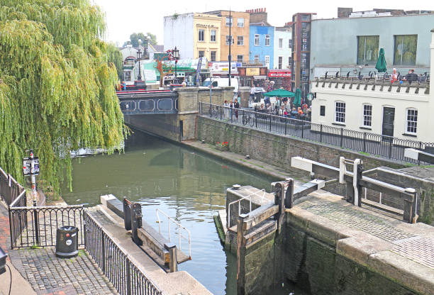London Camden Town and Canal stock photo