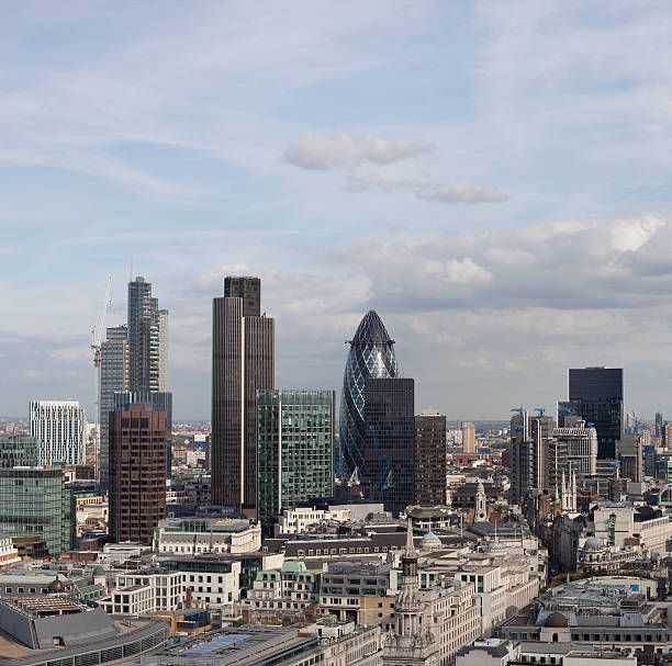 London Financial District stock photo