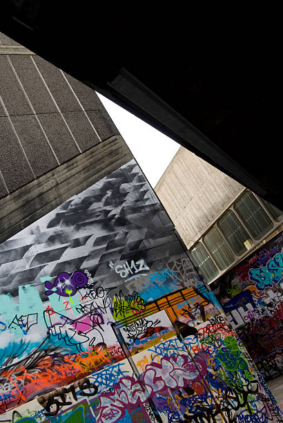 London graffiti stock photo