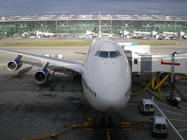 London Heathrow Terminal 5 stock photo