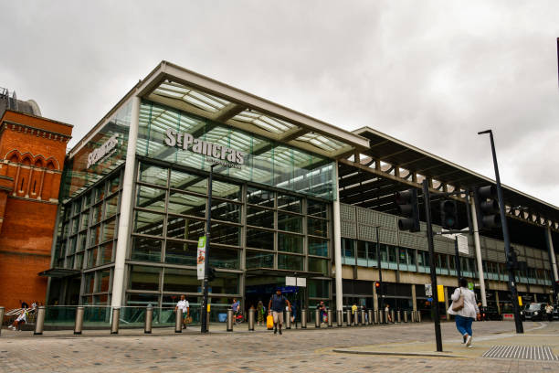 London St. Pancras International Station stock photo