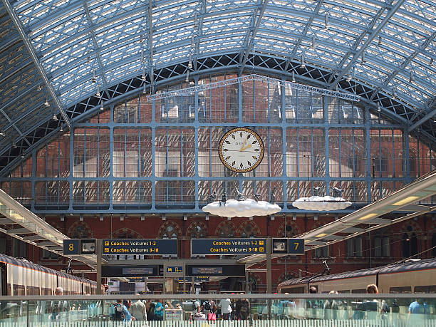 London St Pancras Station stock photo