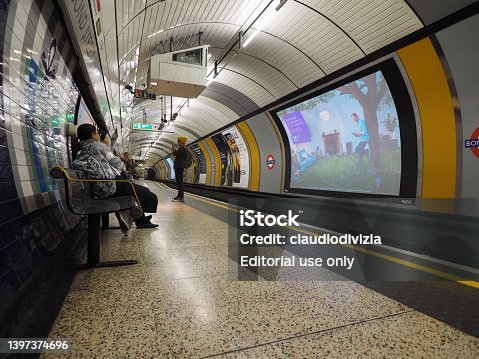 London Undergrond tube station in London
