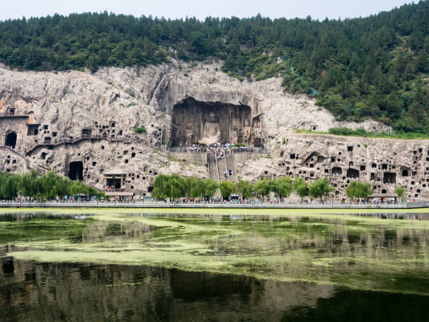 Longmen Grottoes, UNESCO WHS in Henan, China stock photo