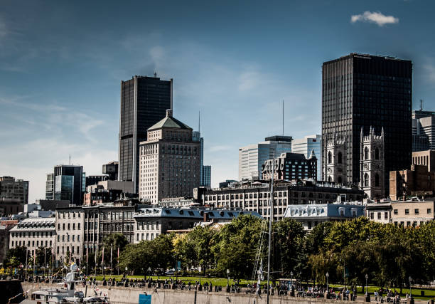Look of the Old Port of Montreal. stock photo