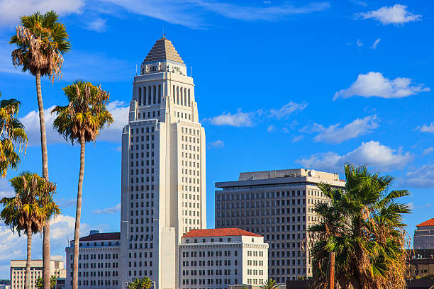 Los Angeles City Hall, CA stock photo