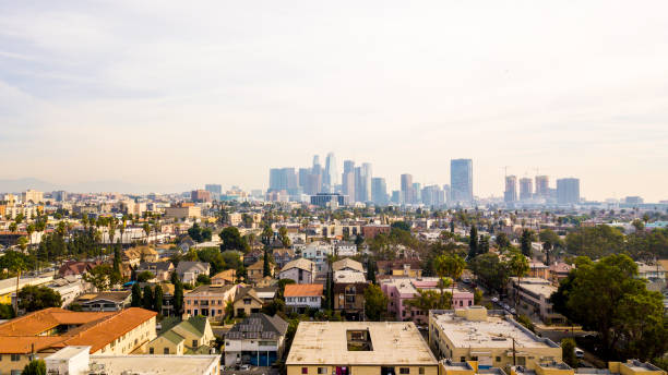Los Angeles - Drone View stock photo