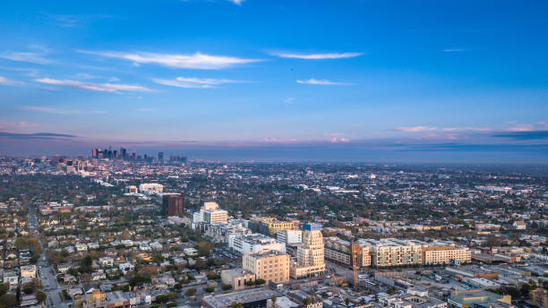 Los Angeles - Drone View stock photo