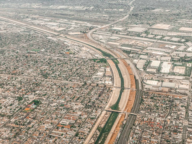 Los Angeles River stock photo
