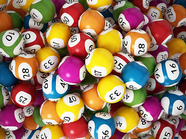 Lottery balls Multi-colored lottery balls. lottery stock pictures, royalty-free photos & images