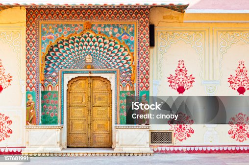istock Lotus Gate - Pitam Niwas Chowk , City Palace Jaipur 157681991