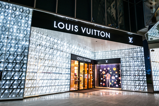 Louis Vuitton Store In Shanghai Stock Photo - Download Image Now - iStock