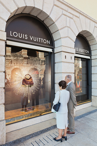Louis Vuitton Store In Via Mazzini Verona Italy Stock Photo - Download Image Now - iStock