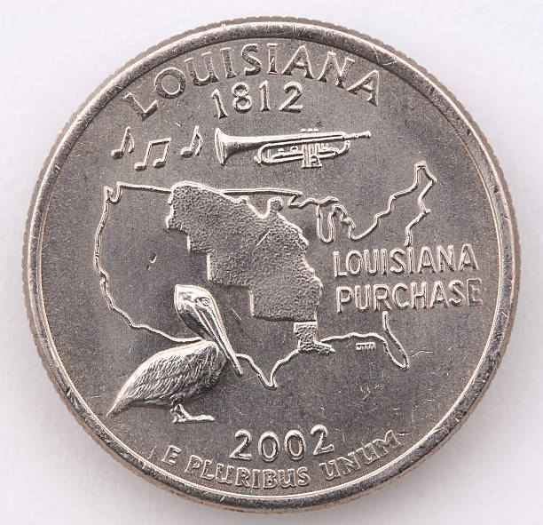 Louisiana State Quarter stock photo