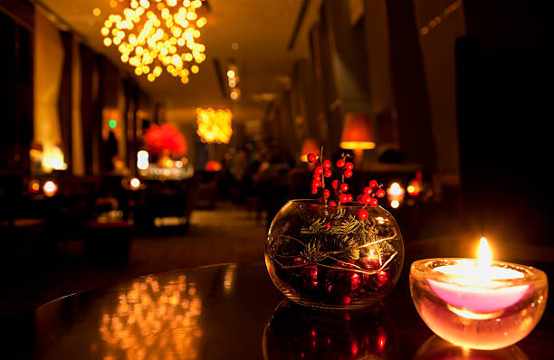 Lounge in luxury hotel - Beijing China stock photo