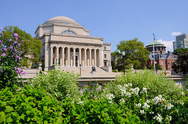 Low Memorial Library at Columbia University in New York City stock photo