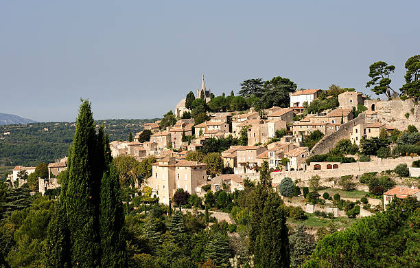 Luberon: city of Bonnieux stock photo