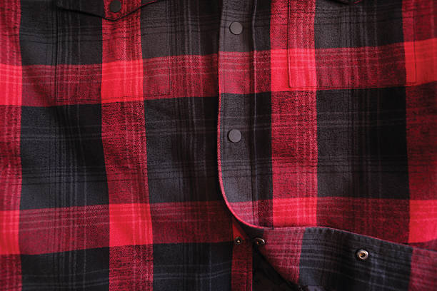 lumberjack shirt red plaid sets in this season for winter at its finest plaid shirt stock pictures, royalty-free photos & images