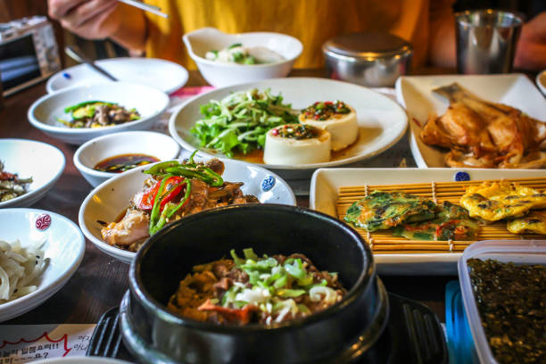 Lunch - Korean Korean food korea photos stock pictures, royalty-free photos & images