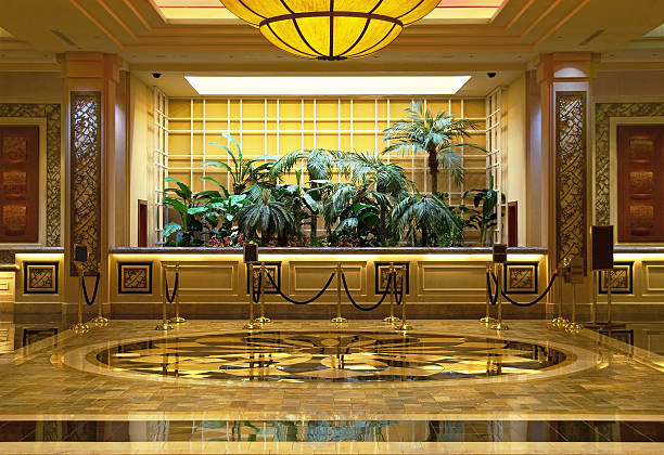 Luxurious Hotel Lobby stock photo