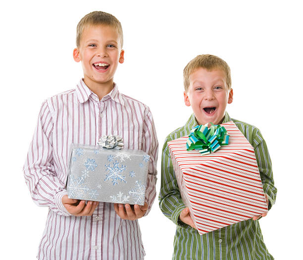 I'm so excited for presents! stock photo