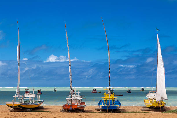 Maceio beach, northeast Brazil stock photo