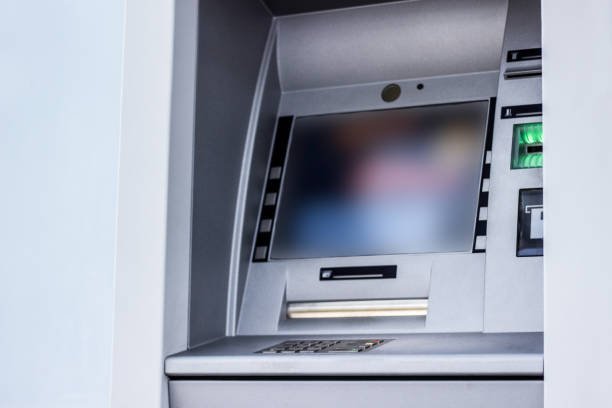 ATM machine stock photo
