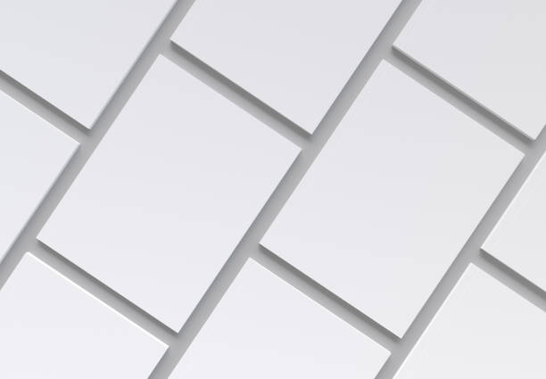 灰色の背景モックアップのマガジンカバーパターン - テンプレート ストックフォトと画像
