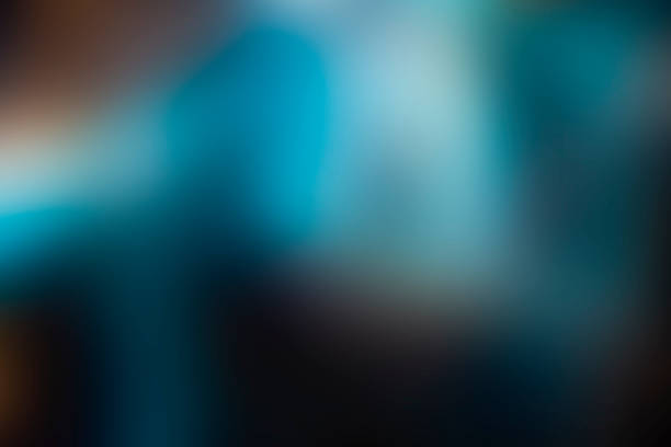 magische abstrakt blau hintergrundunschärfe - fokus auf den vordergrund stock-fotos und bilder
